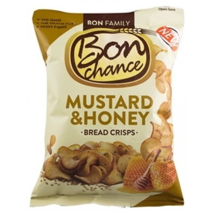 BON CHANCE bread crisps mustard and honey flavour 120g European Food